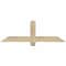 Ekena Millwork Eugene Rough Sawn Timber Gable Bracket, Douglas Fir, 48"W x 16"H x 4"D x 4"F, 8/12 Pitch GBW048X16X0404EUG00RDF - alternate 1